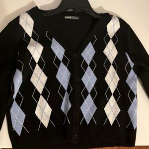 Brand new(SHEIN), plaid sweater cardigan, long sleeve, v-neck